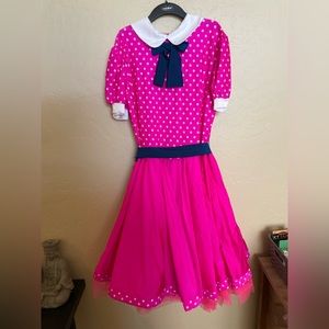 pink/blue/white one piece solo costume